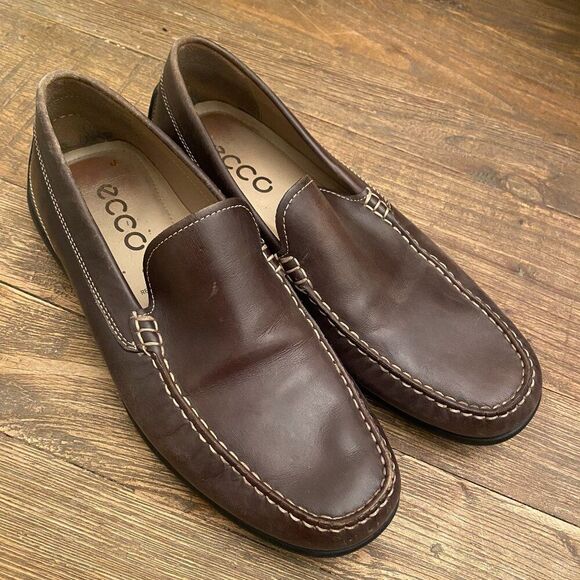 ECCO Classic Moc 2.0 Driving Shoe Loafers Brown Leather Men\'s EU 42 US 8 Slip On main image 7
